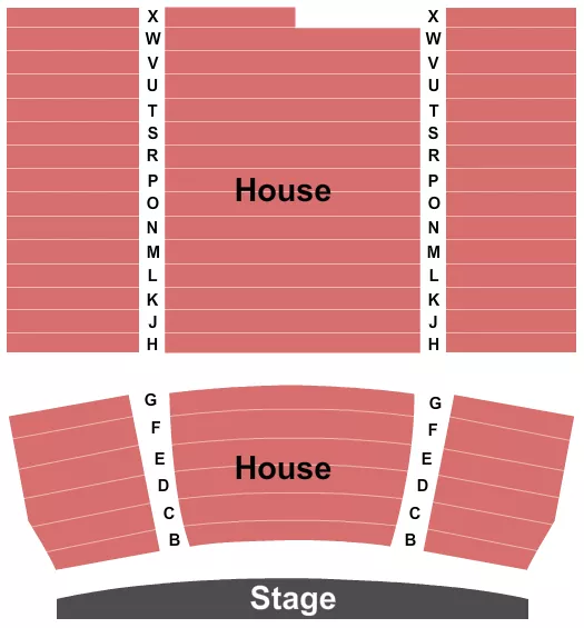 seating chart for Greenville Theatre - Endstage 2 - eventticketscenter.com