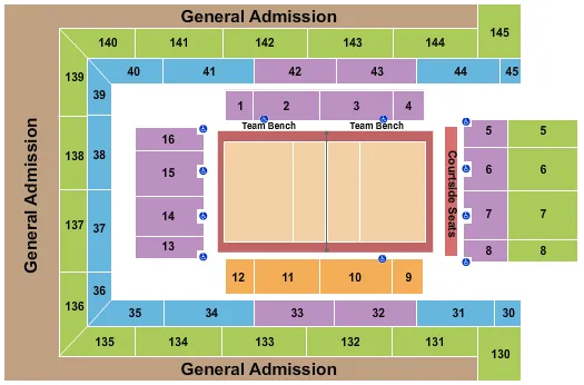 Volleyball Seating Map