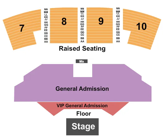 seating chart for Grey Eagle Resort & Casino - General Admission - eventticketscenter.com