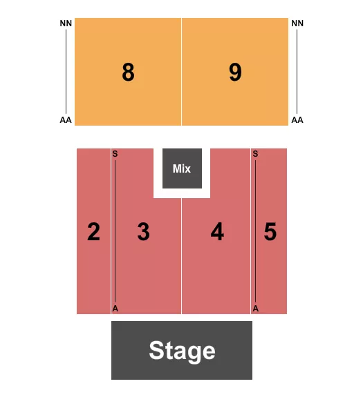 seating chart for Grey Eagle Resort & Casino - Endstage 2 - eventticketscenter.com