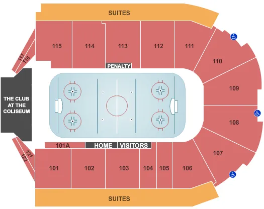 Hockey Seating Map