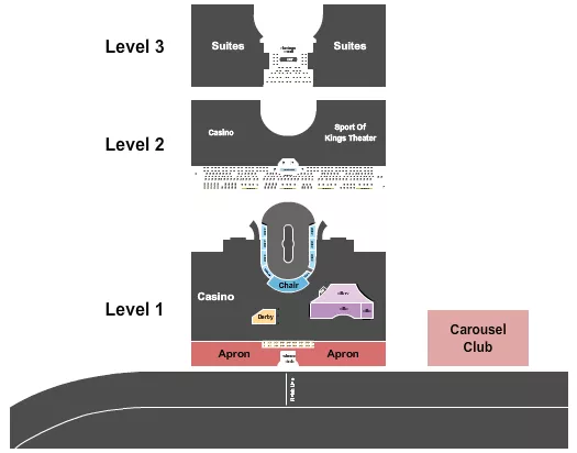 seating chart for Gulfstream Park - Racing - eventticketscenter.com