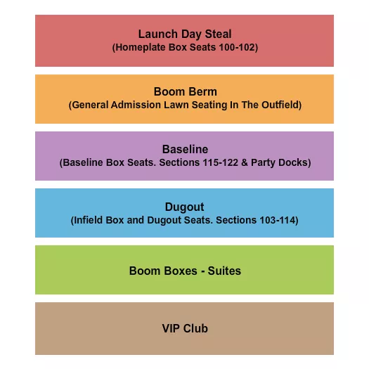 seating chart for Gwinnett Field - Boom Ball - eventticketscenter.com
