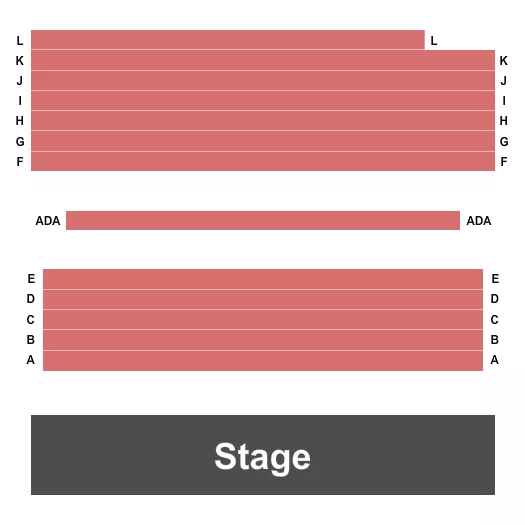 seating chart for Gyder Theater At Peoria Center for the Performing Arts - Endstage 1 - eventticketscenter.com