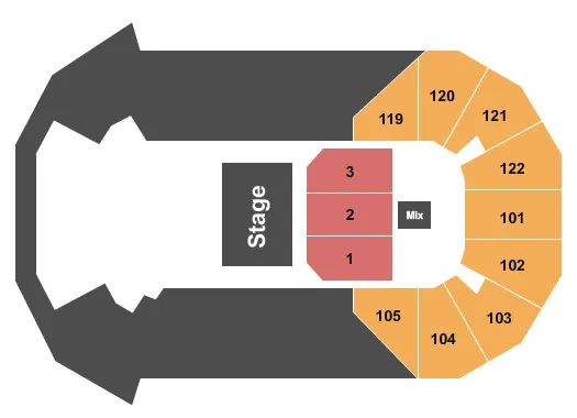 seating chart for HEB Center at Cedar Park - My Little Pony - eventticketscenter.com