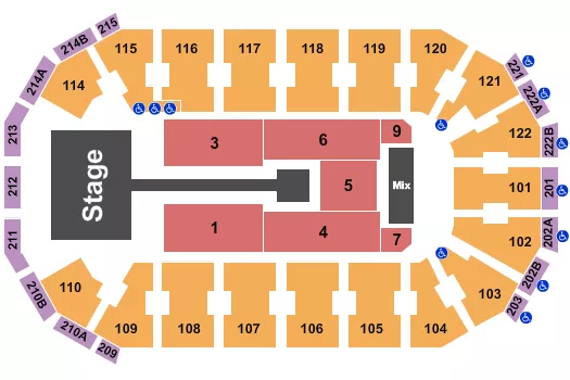 seating chart for HEB Center at Cedar Park - Anuel AA - eventticketscenter.com