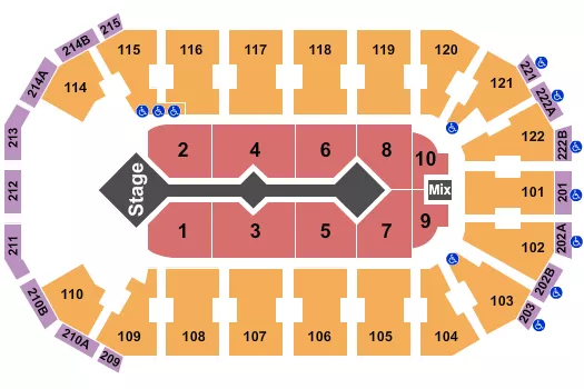 seating chart for HEB Center at Cedar Park - For King and Country - eventticketscenter.com