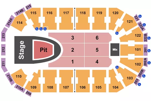seating chart for HEB Center at Cedar Park - For King and Country - eventticketscenter.com