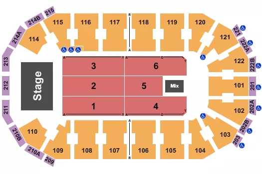 seating chart for HEB Center at Cedar Park - Intocable - eventticketscenter.com