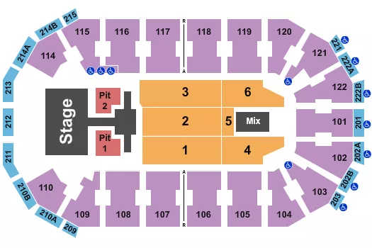 seating chart for HEB Center at Cedar Park - Phil Wickham - eventticketscenter.com
