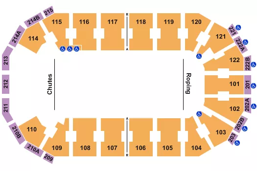 seating chart for HEB Center at Cedar Park - Rodeo 2 - eventticketscenter.com