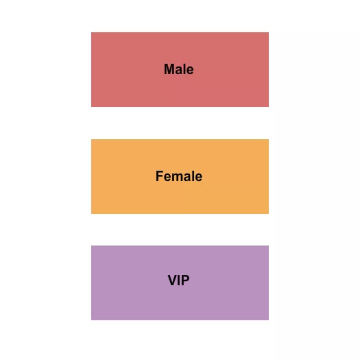 seating chart for Hakkasan - MGM Casino - VIP/Male/Female - eventticketscenter.com