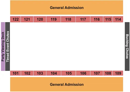 seating chart for Hale Arena - Rodeo - eventticketscenter.com