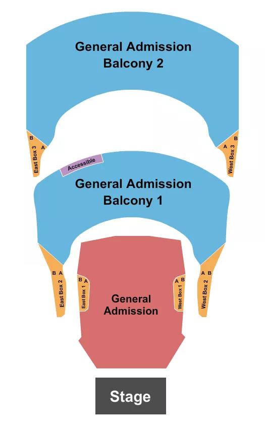 seating chart for Hammerstein Ballroom - GA/GA Balconys - eventticketscenter.com