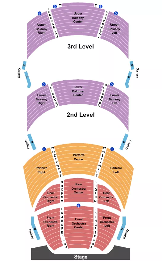 seating chart for Hancher Auditorium - Endstage - eventticketscenter.com