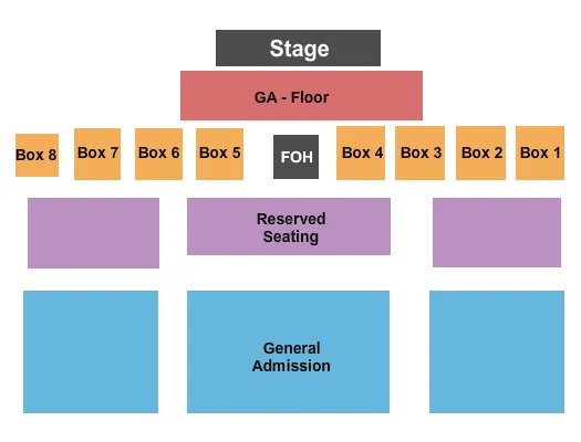 seating chart for Happy Canyon Arena - Jackalope Jamboree - eventticketscenter.com