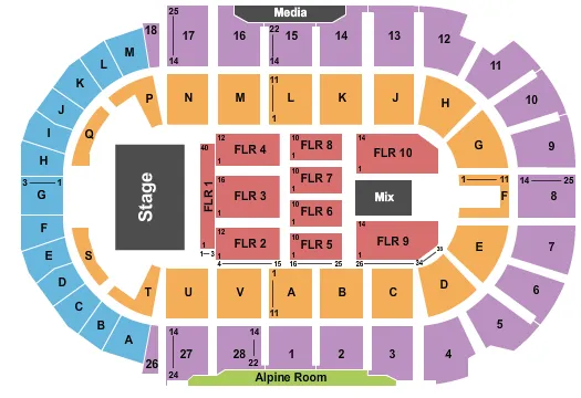 seating chart for TD Station - Bryan Adams - eventticketscenter.com