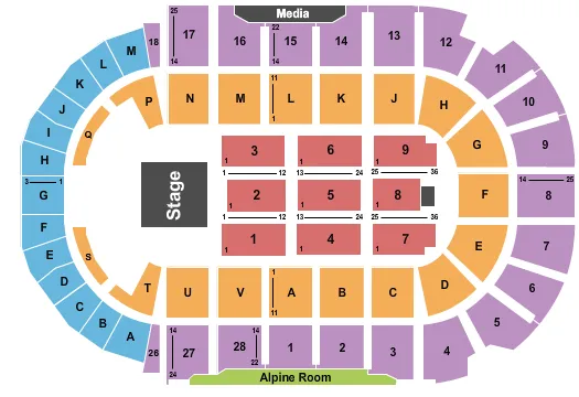 seating chart for TD Station - Theresa Caputo - eventticketscenter.com