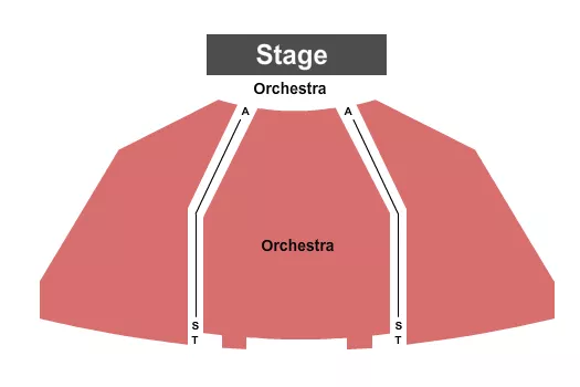 seating chart for Harbourfront Theatre - End Stage - eventticketscenter.com