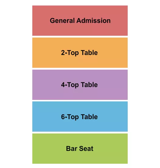 seating chart for Hard Rock Cafe - Pittsburgh - GA & Tables - eventticketscenter.com