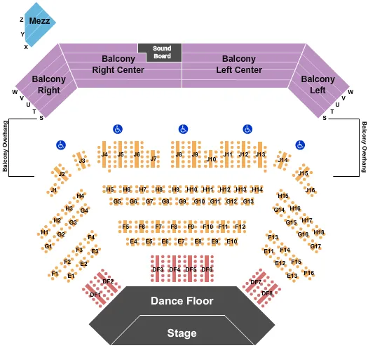 seating chart for Great Canadian Casino Vancouver - Endstage Tables - eventticketscenter.com