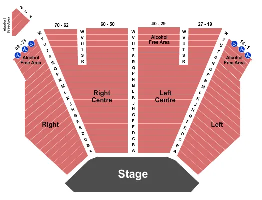 seating chart for Great Canadian Casino Vancouver - End Stage - eventticketscenter.com