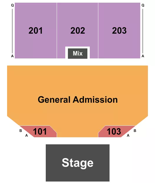 seating chart for Hard Rock Hotel & Casino Bristol - Endstage - GA Floor - eventticketscenter.com