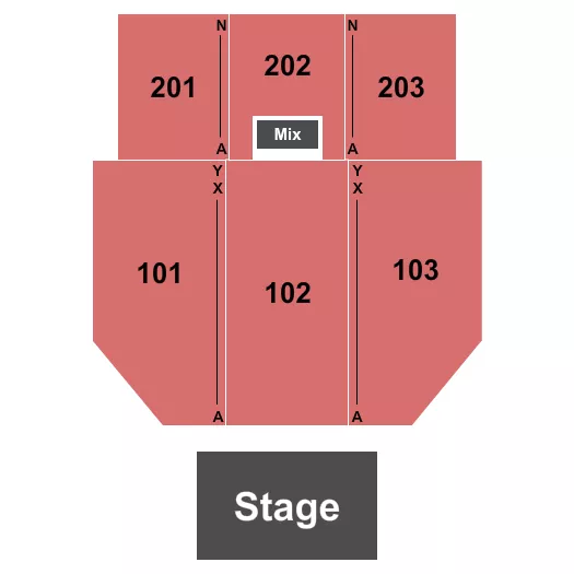 seating chart for Hard Rock Hotel & Casino - Ottawa - Endstage - eventticketscenter.com