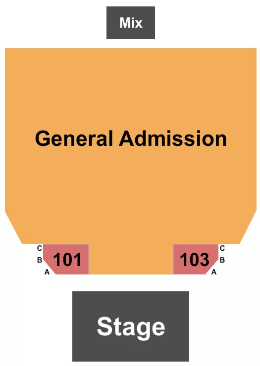seating chart for Hard Rock Hotel & Casino - Ottawa - Endstage with GA 2 - eventticketscenter.com
