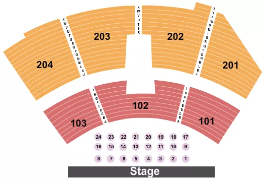 seating chart for Hard Rock Live - Hard Rock Hotel & Casino Tulsa - Endstage&Tables - eventticketscenter.com