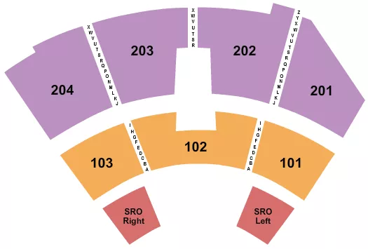 seating chart for Hard Rock Live - Hard Rock Hotel & Casino Tulsa - End Stage - eventticketscenter.com