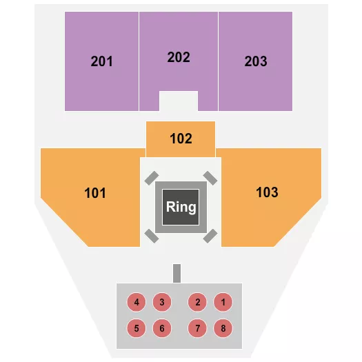 seating chart for Hard Rock Live - Rockford - Wrestling - eventticketscenter.com