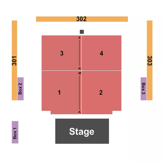 seating chart for Hard Rock Live - Sacramento - Bingo - eventticketscenter.com