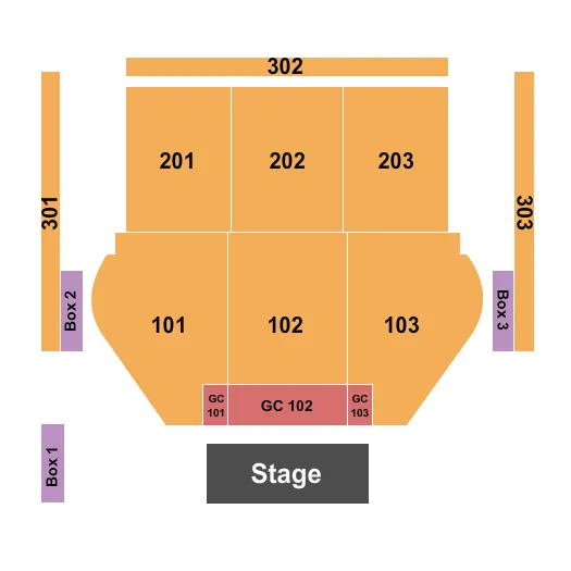 seating chart for Hard Rock Live - Sacramento - End Stage GC - eventticketscenter.com