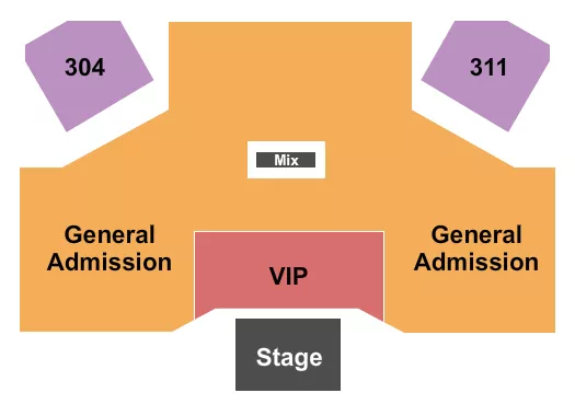 seating chart for Hard Rock Live At Etess Arena - Endstage GA/VIP Floor 3 - eventticketscenter.com