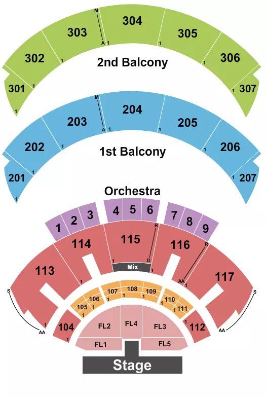 seating chart for Hard Rock Live At The Seminole Hard Rock Hotel & Casino - Hollywood - Endstage 4 - eventticketscenter.com