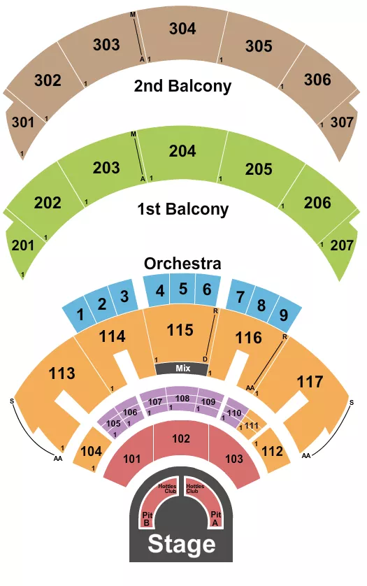 seating chart for Hard Rock Live At The Seminole Hard Rock Hotel & Casino - Hollywood - Megan Thee Stallion - eventticketscenter.com