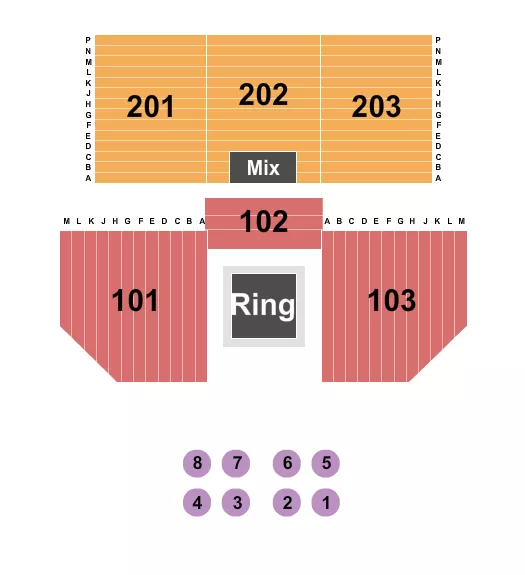 seating chart for Hard Rock Live - Rockford - Boxing - eventticketscenter.com
