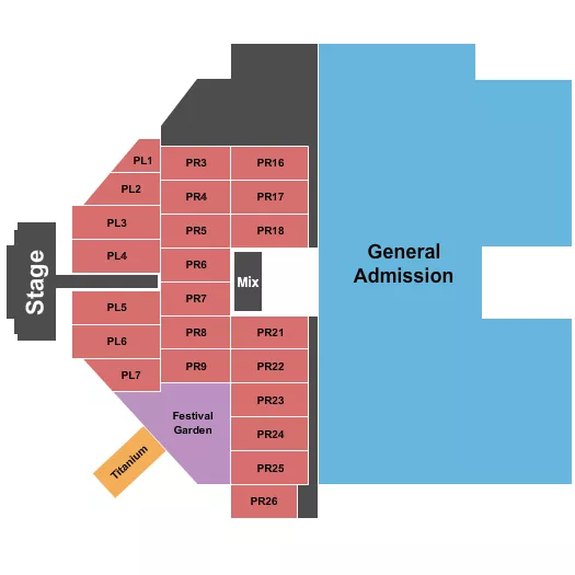 seating chart for Hard Rock Stadium - Jazz In The Gardens 2 - eventticketscenter.com