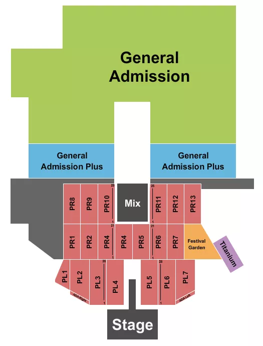seating chart for Hard Rock Stadium - Jazz In The Gardens 3 - eventticketscenter.com