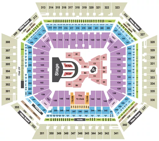 seating chart for Hard Rock Stadium - Karol G - eventticketscenter.com