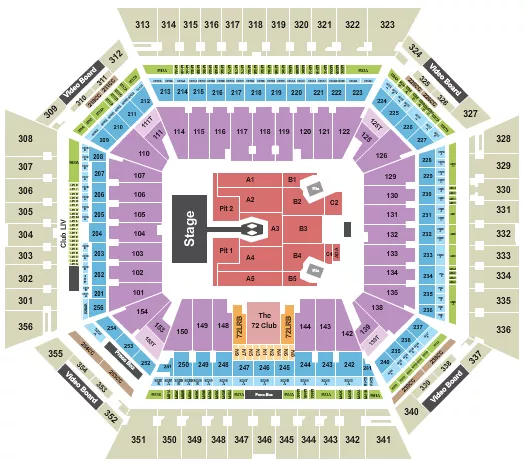 seating chart for Hard Rock Stadium - Morgan Wallen - eventticketscenter.com