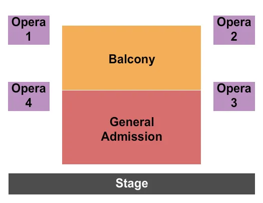 seating chart for Hargray Capitol Theatre - GA/Balcony/Opera - eventticketscenter.com