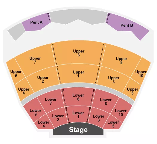 seating chart for Harrah's - Atlantic City - End Stage - eventticketscenter.com