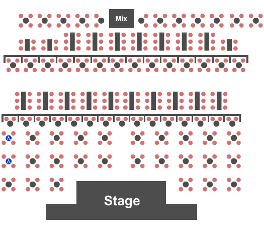 seating chart for Harrah's Cabaret At Harrah's Las Vegas - Endstage Tables - eventticketscenter.com