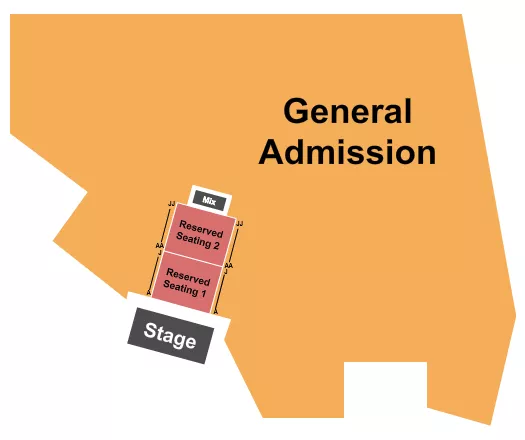 seating chart for Harrah's Cherokee Valley River Casino and Hotel - GA & Reserved - eventticketscenter.com