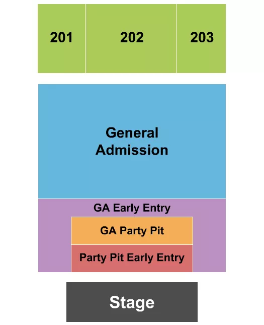 seating chart for Harrah's Phoenix Ak-Chin - GA/Pit 3 - eventticketscenter.com