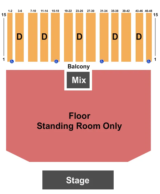 seating chart for Harrah's Southern California Casino & Resort - Dustin Lynch - eventticketscenter.com