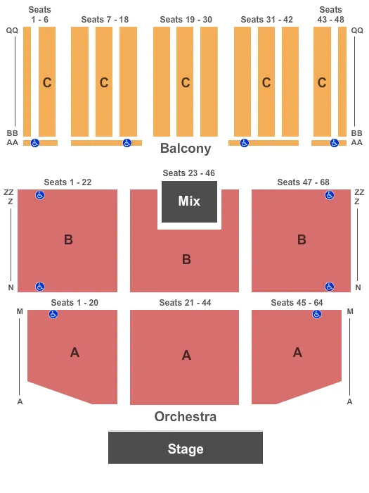 seating chart for Harrah's Southern California Casino & Resort - Endstage 2 - eventticketscenter.com