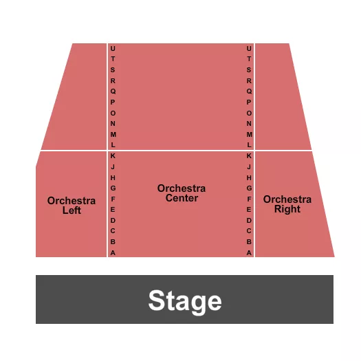 seating chart for Harris Concert Hall - Endstage - eventticketscenter.com